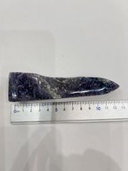 【E28217】グレープアゲート ポイント研磨　ぶどう状玉髄 グレープカルセドニー 天然石 鉱物  グレープアゲート 玉髄 カルセドニー
