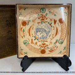 明治　九谷焼　赤絵小皿19枚　直径11.5㎝　東Y6-0417③タエトサ 明治 九谷焼 赤絵小皿19枚 直径11.5㎝ 東Y6-0417③タエトサ