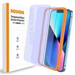 【数量限定】13 ガラスフィルム / 視力を保護 目の疲れ軽減 / 液晶保護フィルム 気泡なし 耐衝撃 13Pro 高感度タッチ（6.1インチ アイフォン 14 14 / 13Pro 【ブルーライトカット】iPhone / 13用）