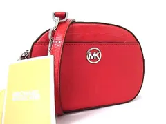 ■新品■未使用■ MICHAEL KORS マイケルコース レザー チェーン クロスボディ ショルダーバッグ 斜め掛け レディース レッド系 BF8284
