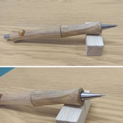 木軸シャープペンシル　STA-オーク  T-２（オーク中間色）＝少し薄い茶色系　■先端改短切　限定　限定品　製図用　木軸シャーペン　木製　P315-MA　カスタムシャーペン　オリジナル　木軸　木軸ペン