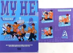 【中古】クリアファイル 集合(パープル) A4クリアファイル＆ステッカー 「一番くじ 僕のヒーローアカデミア 垂れ流せ!文化祭!」 I賞