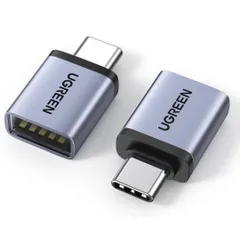 ★UGREEN USB Type C 変換アダプター USB3.2 Gen1 高速転送 タイプC 2個セット Thunderbolt 3 OTG対応 変換コネクタ