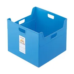 （まとめ） ナカバヤシセラピーキッズカラー ファイルボックス A4ダブル やさしさブルー（カラー効果 優しさ・創造力・集中力の色） フボ-TCW5-KB1個 〔×2セ...