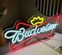 ネオン管　バドワイザー　当時物　アメリカン ✨️超希少✨️1990年代物✨️ Budweiser バドワイザー ネオン管