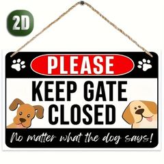 看板 犬 木製 扉を閉めて ウッドボード 警告 注意 玄関 入口 看板  ガレージ インテリア 雑貨 世田谷ベース アメリカン 犬に注意