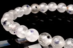 【１点物】入手困難！！！ フローライトインクォーツ 6.5mm ブレスレット パワーストーン 天然石 _I924