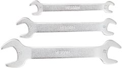 W-76 板厚2.3mm 5.5×7ｍｍ、8×10ｍｍ、12×14ｍｍの3本組 薄型スパナ 板スパナセット ホーザン(HOZAN)