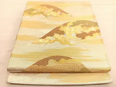 平和屋着物○金彩友禅作家 金彩の魔術師 堀省平 金煌織 太鼓柄袋帯  