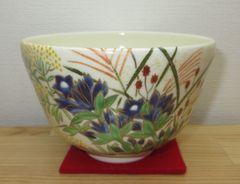 送料込【逢絢亭・新品】茶道具 茶碗 京焼 乾山 柿の図 壱休窯 共箱入り 送料込【逢絢亭・新品】茶道具 茶碗 京焼 乾山 柿の図 壱休窯 共