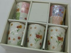 新品！洋食器 湯のみ5客 金縁 すみれ ナデシコ 撫子 - メルカリ