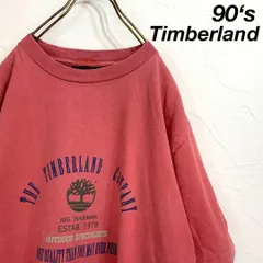 90‘s Timberland デザイン tシャツ 裾袖シングルステッチ