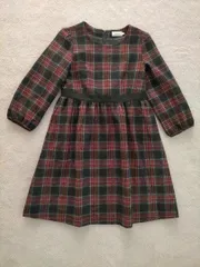 Anatelier アナトリエ チェックウールワンピース 38