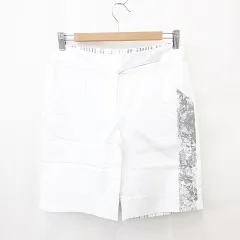 ナイキゴルフ NIKE GOLF ウエア パンツ ハーフパンツ ショート 花柄 チェック柄 プリント ホワイト グレー 白 0