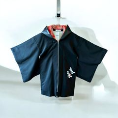 着物フーディ パーカー 帯 黒留袖 リメイク remake メンズ レディース 久喜倉庫店 NO.0014