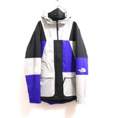 【中古A】THE NORTH FACE ザノースフェイス  × Footpatrol フットパトロール M メンズ マウンテンライトジャケット 2019AW 海外限定品 正規品 グレー 青 黒 中古A 古着
