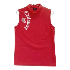 サイズ：L CALLAWAY キャロウェイ 2023年モデル ハイネック ノースリーブシャツ  レッド系 [240101534666] ゴルフウェア レディース ストスト