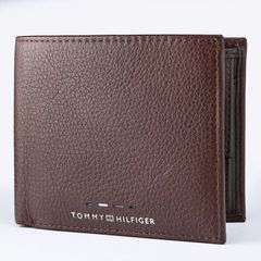 トミーヒルフィガー 高品質ヨーロッパ輸入モデル TOMMY HILFIGER 二つ折り財布 PREMIUM FLAP CC AND COIN 小銭入れ付 プレミアム メンズ コニャック ヨーロッパ AM0AM12771 GB8 COGNAC レザー 折財布