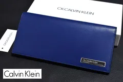 新品 CK CALVIN KLEIN【ポリッシュ】 キップガラスレザー 牛革 長財布 817636 カルバンクライン