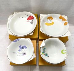 [未使用品] ムーミン　サラダボウル　パスタカレー皿 4点セット