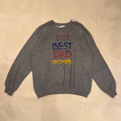 90s　usa　the best on earth　スウェット　アート　カレッジ　Y2K　短丈　【T-395】