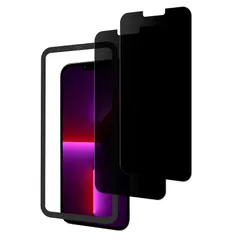 【2枚セットのぞき見防止】ガイド枠付き KPNS 日本素材製 覗き見防止 iPhone 13 Pro Max 用 ガラスフィルム 強化ガラス カバー 保護フィルム