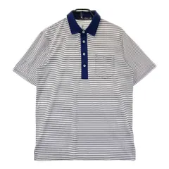 サイズ：M RLX ラルフローレン  半袖ポロシャツ ボーダー柄 ホワイト系 [240101386215]# ゴルフウェア メンズ ストスト