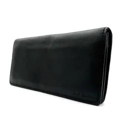 【良品】 Paul Smith ポールスミス 長財布 ロングウォレット 二つ折り財布 レザー 革 ブラック 黒色 マルチカラー レザー 革 ユニセックス 男女兼用 メンズ レディース
