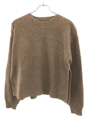 HELMUT LANG ヘルムート ラング TEXTURE CASH サイドスリット ウールカシミヤニットセーター 16-7301222-334-902 ベージュ Sのサムネイル