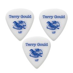 Pickboy ピックボーイ ギターピック GP-TG-TS/100 Terry Gould Sand Grip 1.0mm 3枚入り ホワイト ティアドロップ型 ポリアセタール滑り止めピック