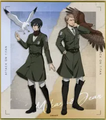 【中古】紙製品 ミカサ・アッカーマン＆ジャン・キルシュタイン ミニ色紙 「わくドキくじ 進撃の巨人 ～Fly to next HOPE ver.～」 K賞