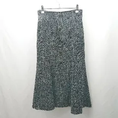 ◇ Θ MISCH MASCH ミッシュマッシュ ツイード ロング フレア スカート サイズM ブラック レディース E  【1503310011104】