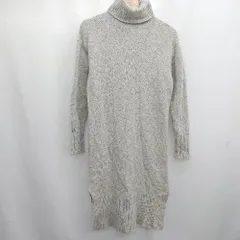 ◇ ⊇ ROPE' ロペ 無地 長袖 膝下丈 ワンピース サイズ38 グレー系 レディース E  【1506300026911】