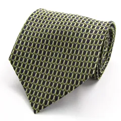 ピエールカルダン ブランド ネクタイ 格子柄 パネル柄 シルク PO メンズ ネイビー Pierre Cardin 【中古】