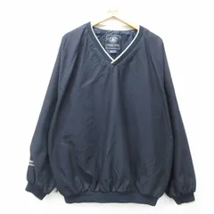 XL/古着 長袖 ジャケット メンズ JONES LANG 大きいサイズ Vネック 紺系他 ネイビー 25feb08 中古 アウター ジャンパー ブルゾン