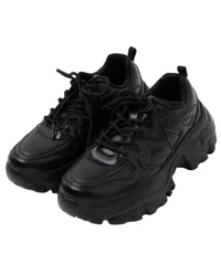 L_タイプF：ブラック [ウィゴー] 厚底スニーカー レディース 厚底 スニーカー ボリュームソール ダッドスニーカー ダンス ストリート 韓国 地雷系 ガーリー 靴 シューズ ギフト プレゼント 春 夏 秋 冬 レディース L タイプF ブラック