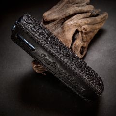 青木様【PloomAURA】プルームオーラ 本革製カバー　ナスカン付き　黒色 青木様【PloomAURA】プルームオーラ 本革製カバー ナスカン付き