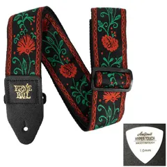 ERNIE BALL アーニーボール ストラップ EB 5361 WESTERN ROSE JACQUARD STRAP ★ピック付き 【ゆうパケット】※日時指定非対応・郵便受けにお届け
