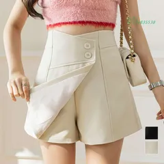 キュロット ショートパンツ ラップスカート風   vii3v835538