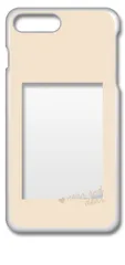【新品未使用】iPhone7 Plus iPhone8 Plus アイフォン7/8プラス クリア ハードケース (アイボリー) 四角窓 アレンジ くすみカラー カバー スマホケース cl-iphone7plus-370