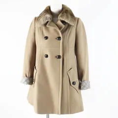 ✨極美品✨バーバリー ブルーレーベル　フーデッドコート　アンゴラカシミヤ混　38 2025年最新】Burberry blue Label ラビットファー付きの人気