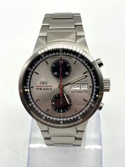 【IT35V42QOVTI】IWC PRADA GSTクロノグラフ 2000本限定 IW370802 シルバー×ブラック プラダ 自動巻き
