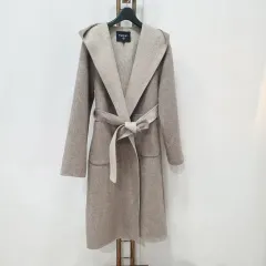 ( kk68315 ) エゴイスト ハンドメイド フード ロング コート 55