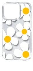 【新品未使用】iPhone14 Pro アイフォン14プロ クリア ハードケース ( デイジー(ホワイト) ) 花柄 レトロ フラワー cl-ip14pro-152