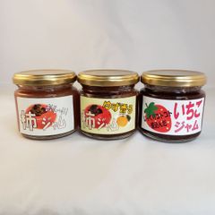 無添加　手作りジャム3個セット　苺　柿　ゆず香る柿