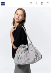 GU バッグ ギャザー ショルダーバッグ