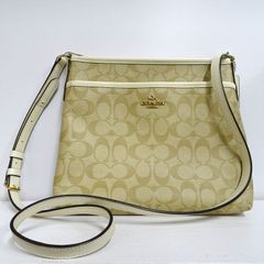 COACH ショルダーバッグ シグネチャー ベージュ X ホワイト/ コーチ バック