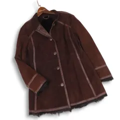 レディースブランド 秋冬 毛皮♪ リアル ムートン ファー コート Sz.F　レディース