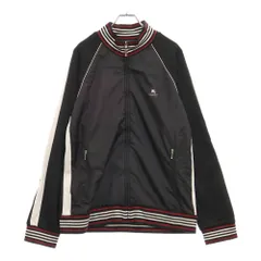 BURBERRY BLACK LABEL (バーバリー ブラックレーベル) フロントロゴプリント切替トラックジャケット ジップアップジャケット BMV65-109-09 ブラックのサムネイル