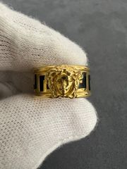 VERSACE ヴェルサーチ K18 YG リング 12号 【中古】